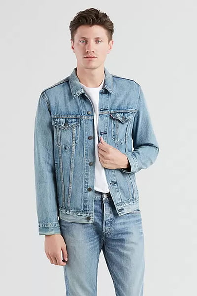 Levi's killebrew denim trucker deals jacket in light wash