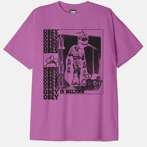 Футболка Obey IS MELTING MULBERRY PURPLE