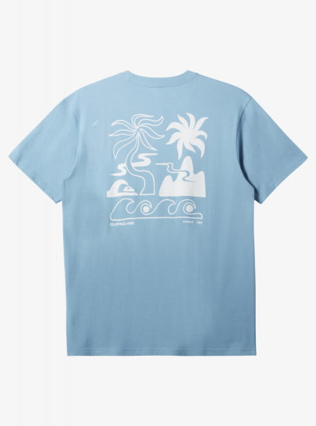 Терракотовый мужская футболка tropical breeze