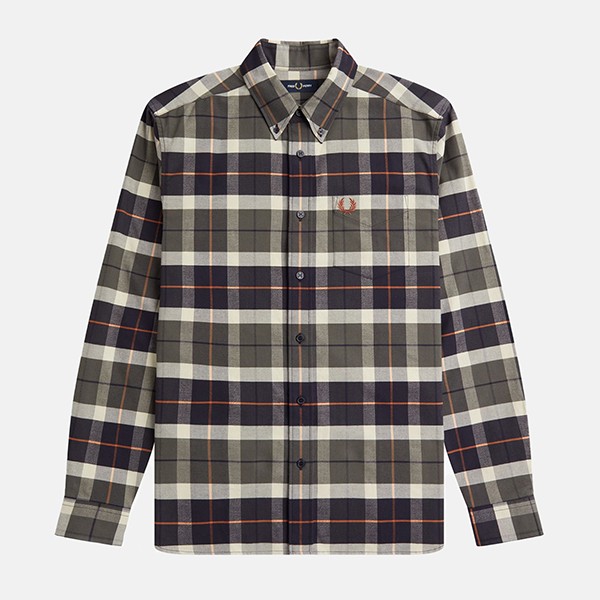  FRED PERRY BRUSHED TARTAN SHIRT