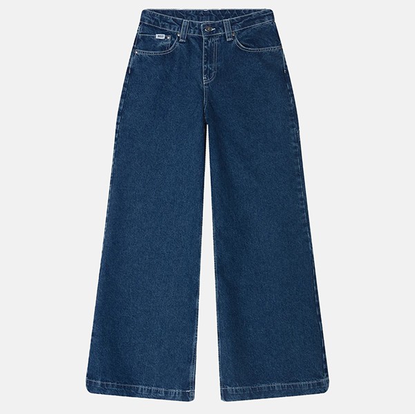  THE RAGGED PRIEST SWEEPER WIDE LEG JEAN INDIGO