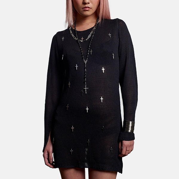  THE RAGGED PRIEST CHARMED KNIT DRESS