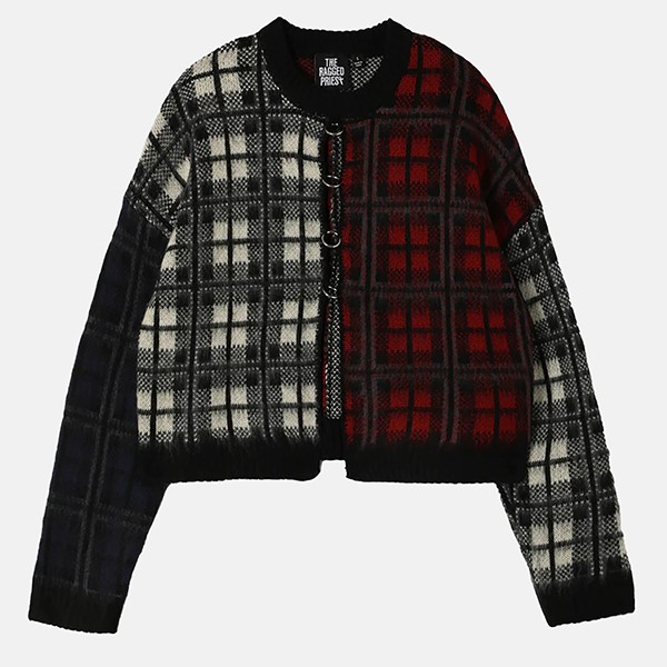  THE RAGGED PRIEST CRUX SPLICED CHECK KNIT