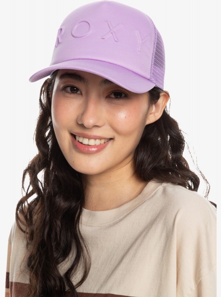 Купить женскую бейсболку Brighter Day Trucker crocus petal от Roxy по ...