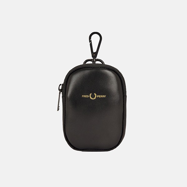  Fred Perry NYLON TWILL LEATHER COIN PURSE