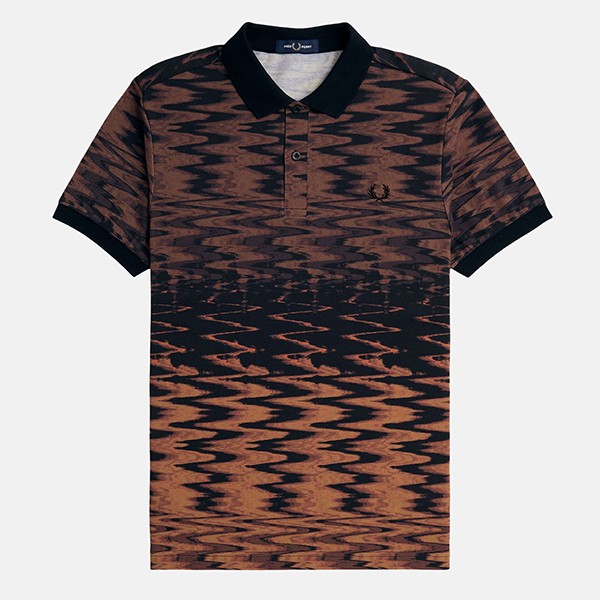  Fred Perry WAVE GRAPHIC FP POLO SHIRT