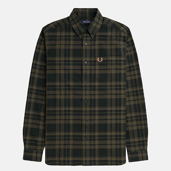  Fred Perry TONAL TARTAN SHIRT