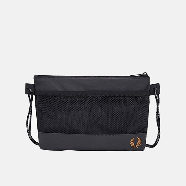  FRED PERRY CRINKLE NYLON MESH SACOCHE BAG