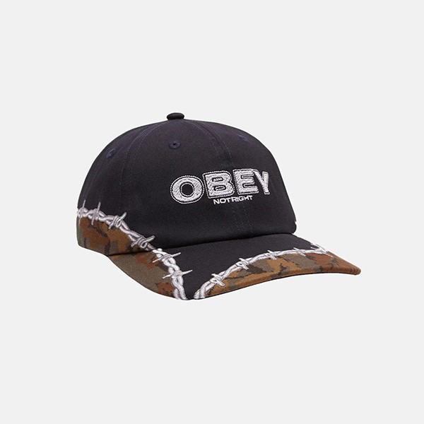  OBEY NOT RIGHT 6 PANEL VELCRO BACK