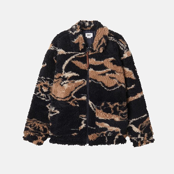  OBEY MUSHROOM SHERPA JACKET