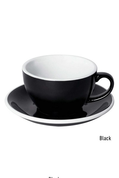 Кофейная пара Loveramics egg, 250ml, цвет: черный (black) Кофейная пара Loveramics egg, 250ml, цвет: черный (black)
