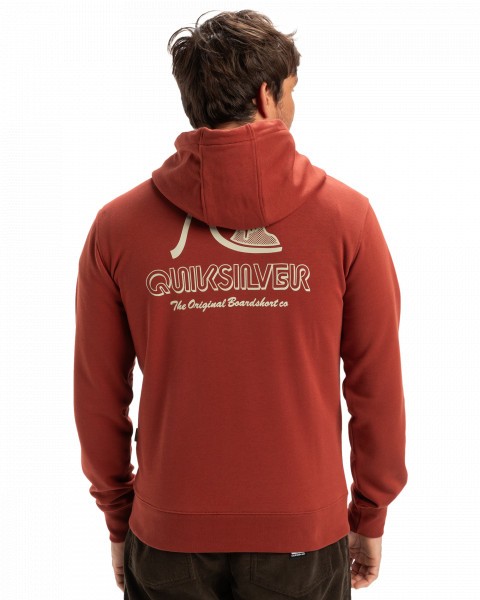  graphic mix hoodie zip