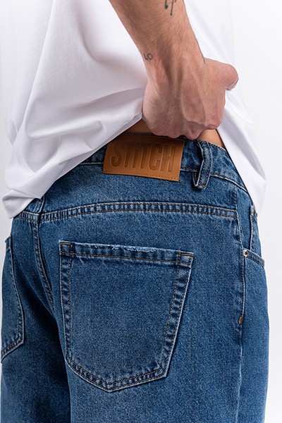 ����� STiTCH RELAXED Jeans Shorts DARK BLUE