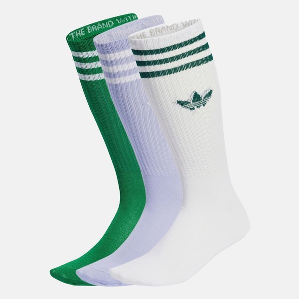  ADIDAS SOLID CREW SOCKS 3 PAIRS