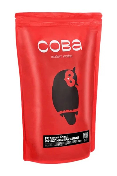 Свежеобжаренный кофе "Тот самый бленд Эфиопия в Бразилии" Эспрессо