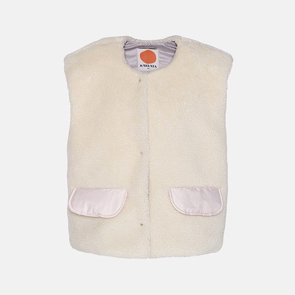 Oversize меховой жилет