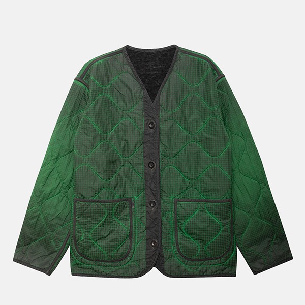   liner jacket reversible grey/emerlad