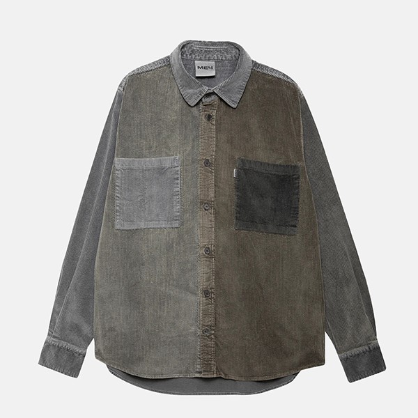 Рубашка Меч patchwork corduroy shirt