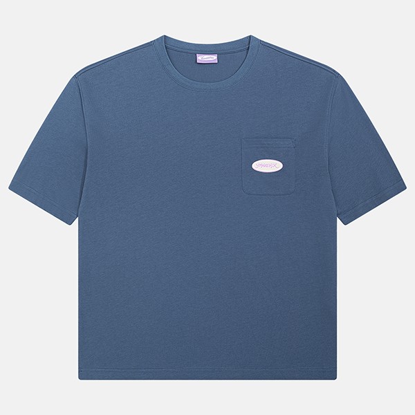 Футболка Ymkashix logo face темно-синяя