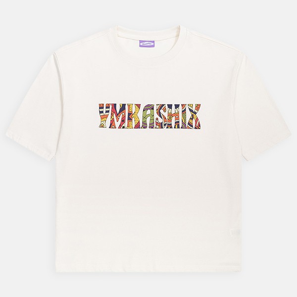 Футболка YMKASHIX Logo Easy бежевая