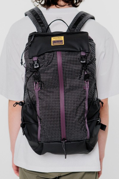 ������ ELLIKER CAUTLEY HIKERDELIC X ELLIKER FLAP OVER BACKPACK BLK-PURPLE