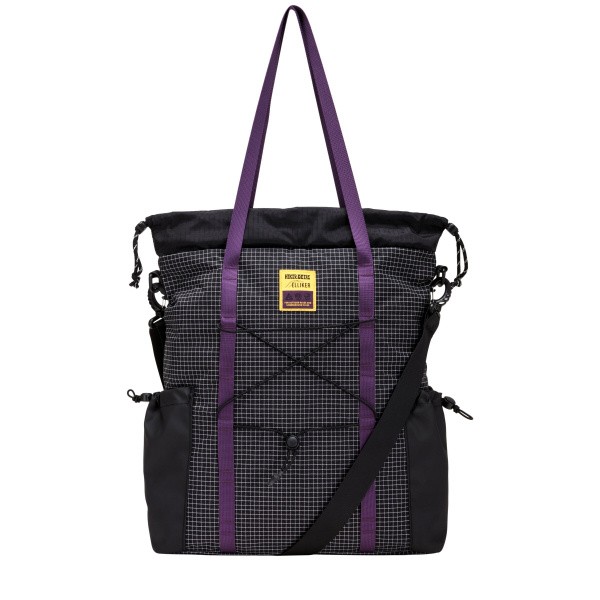 ����� ELLIKER CARSTON HIKERDELIC X ELLIKER TOTE BAG BLK-PURPLE