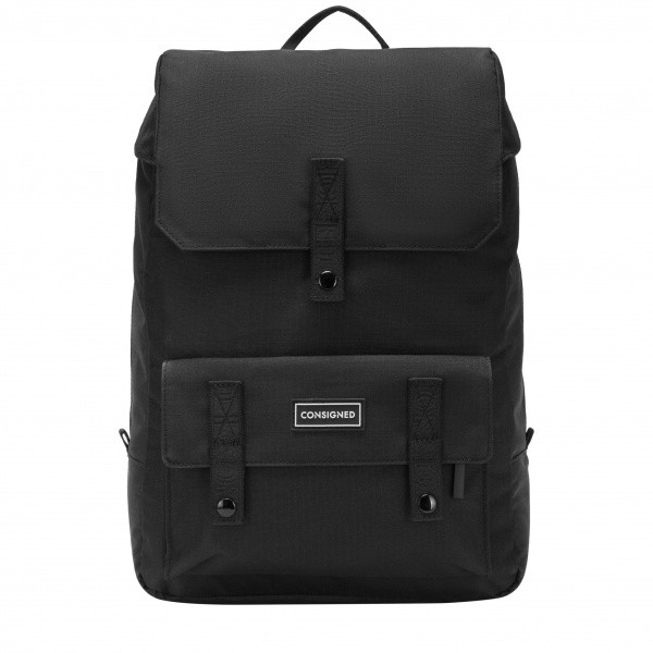 ������ CONSIGNED FLAP OVER POCKETED BACKPACK