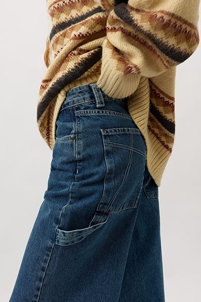 ������ The Ragged Priest SWEEPER WIDE LEG JEAN INDIGO