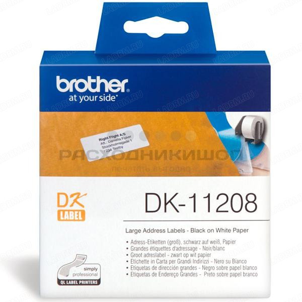 BROTHER DK11208 ������� �������� �������� (38 x 90 ��) 400 ��.