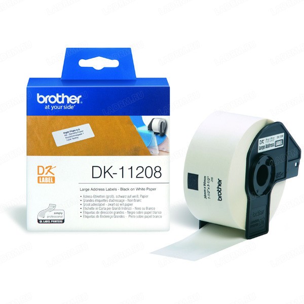 BROTHER DK11208 ������� �������� �������� (38 x 90 ��) 400 ��.