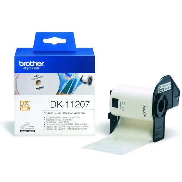 BROTHER DK11207 �������� �� CD/DVD (������� 58 ��) 100 ��.