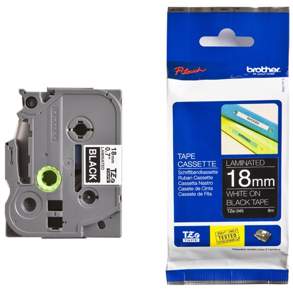BROTHER TZe-345 �������� � �������������� ������ ������� 18 �� (����� ����� �� ������ ����)