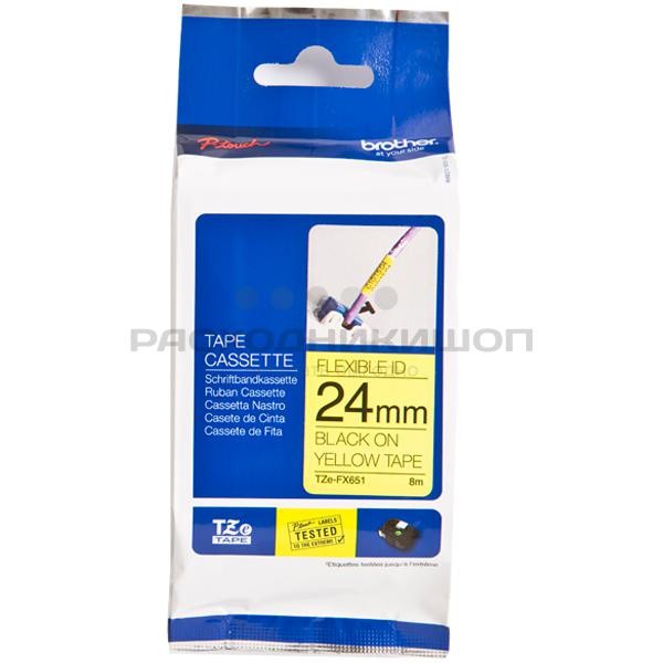 BROTHER TZe-FX651 �������� � ���������� �������������� ������ ��� �������������� ������������ ������� 24 �� (������ ����� �� ����� ����)