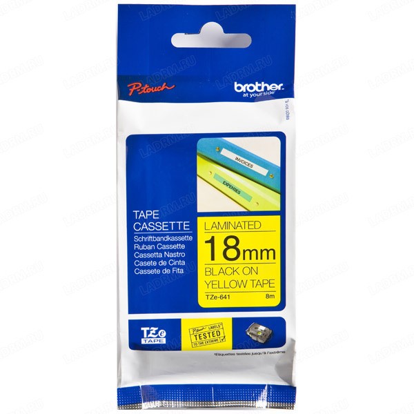 BROTHER TZe-641 �������� � �������������� ������ ������� 18 �� (������ ����� �� ����� ����)