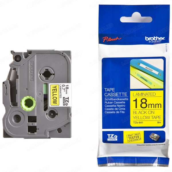 BROTHER TZe-641 �������� � �������������� ������ ������� 18 �� (������ ����� �� ����� ����)