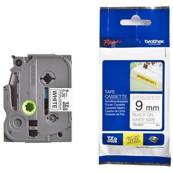 BROTHER TZe-S221 �������� � c����������� �������������� ������ ������� 9 �� (������ ����� �� ����� ����)