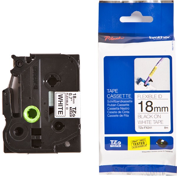 BROTHER TZe-FX241 �������� � ���������� �������������� ������ ��� �������������� ������������ ������� 18 �� (������ ����� �� ����� ����)