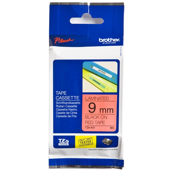 BROTHER TZe-421 �������� � �������������� ������ ������� 9 �� (������ ����� �� ������� ����)
