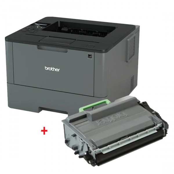 ������� BROTHER HL-L5100DN ��������: ������� + ������������ �������� TN-3480