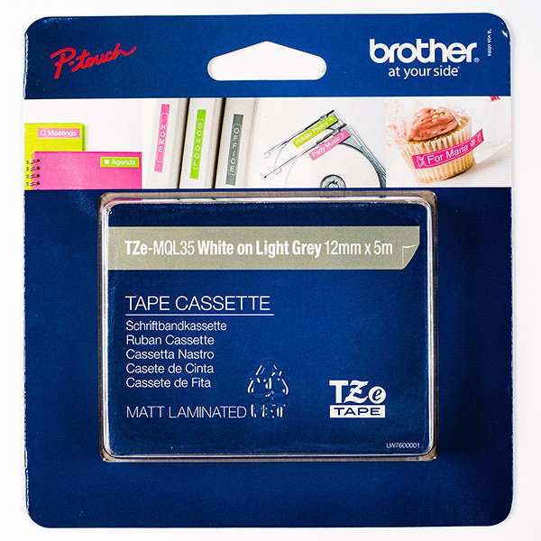 BROTHER TZe-MQL35 �������� � ������� �������������� ������ ������� 12 �� (����� ����� �� ������-����� ����)