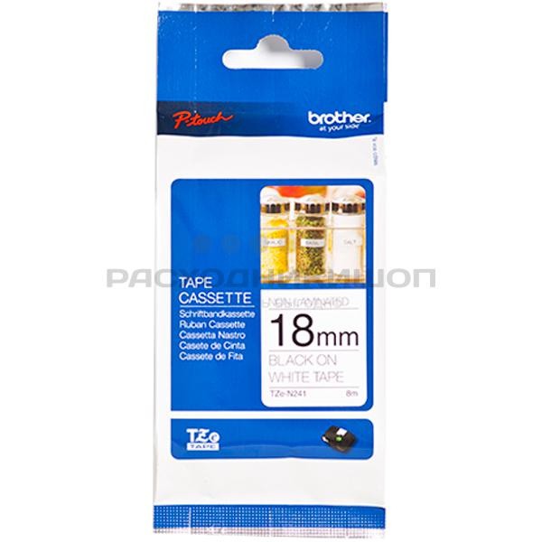 BROTHER TZe-N241 �������� � ���������������� ������ ������� 18 �� (������ ����� �� ����� ����)