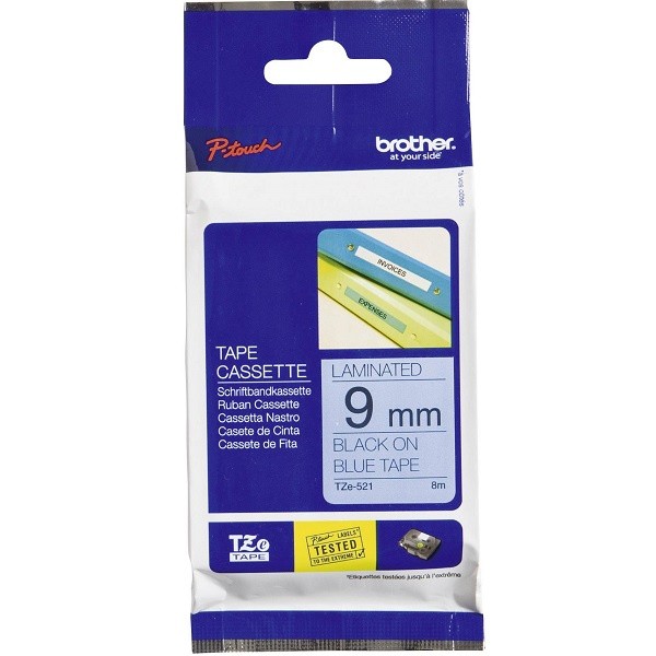 BROTHER TZ-521 �������� � �������������� ������ ������� 9 �� (������ ����� �� ������� ����)