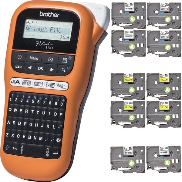 BROTHER P-Touch PT-E110VP ������� ��� ������ �������� +10 �������������� ������ � ������
