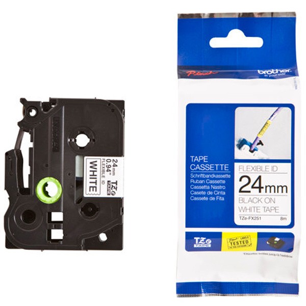 BROTHER TZe-FX251 �������� � ���������� �������������� ������ ��� �������������� ������������ ������� 24 �� (������ ����� �� ����� ����)