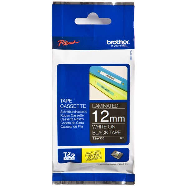 BROTHER TZe-335 �������� � �������������� ������ ������� 12 �� (����� ����� �� ������ ����)