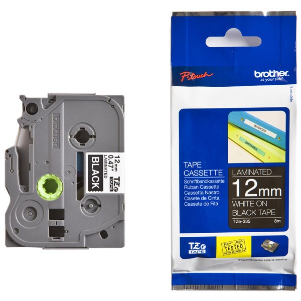 BROTHER TZe-335 �������� � �������������� ������ ������� 12 �� (����� ����� �� ������ ����)