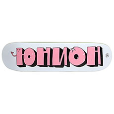 Дека для скейтборда Юнион Team1 Grey Pink, размер 31.875 x 8.125 (20.6 см)