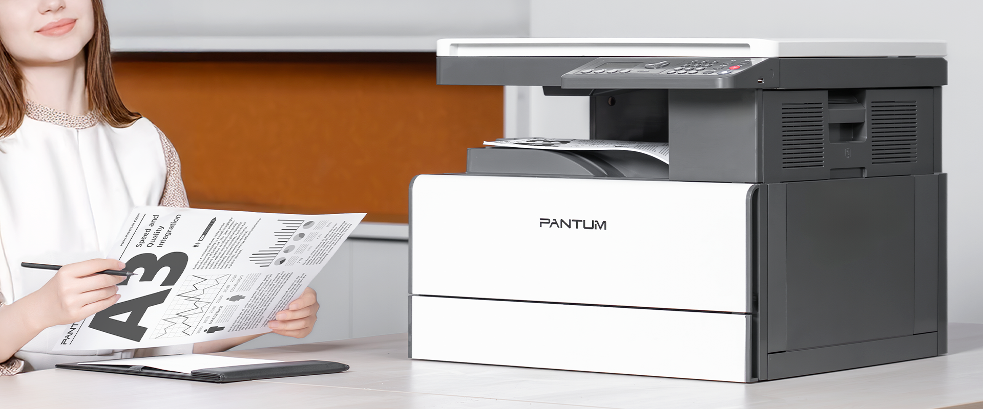 Монохромное МФУ Pantum BM230N, конструкция модели