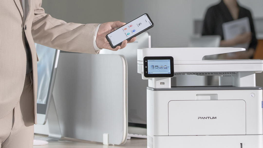 Монохромное МФУ Pantum BM5100FDW, вид устройства