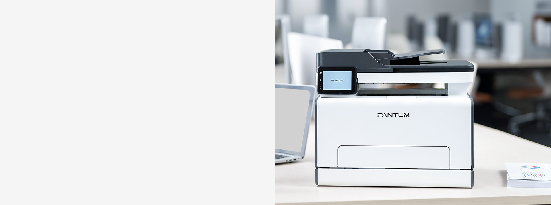 Цветное МФУ Pantum CM2100ADW, дополнительный ракурс